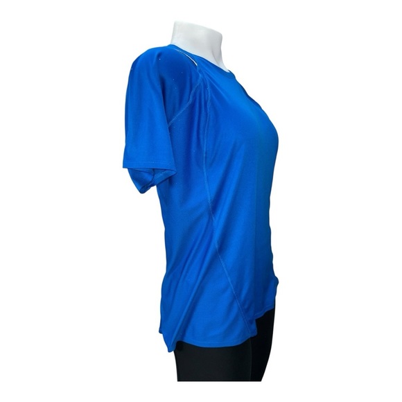 Nike Womens Dri Fit Shirt Running Training Size L Royal Blue Performance - Picture 2 of 10